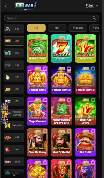 92Bar Game